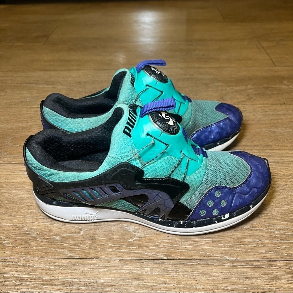 Future disco life opulence green blue men size 9 puma